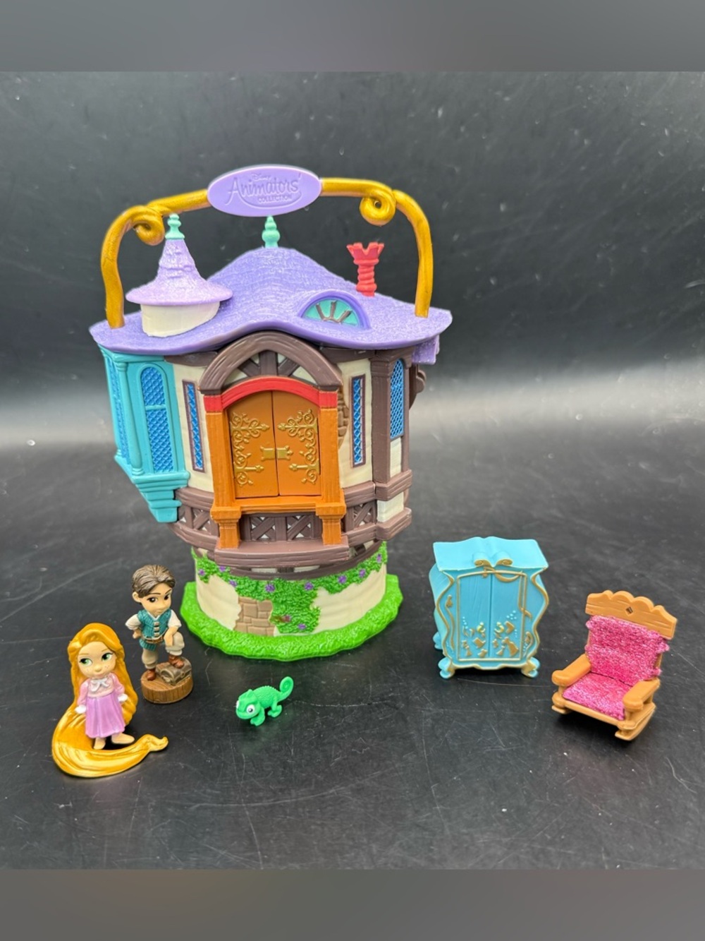 Disney Animators Collection Littles Mini Playset Rapunzel Tangled Tower w/Access